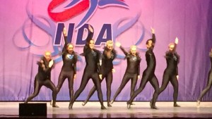 OCU Dance sits in first place heading into the NAIA Team Performance Small category on Friday in Daytona, Fla. Photo by Jodi McWilliams.