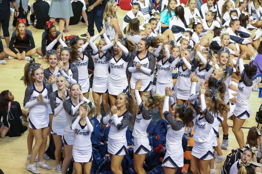 ENHS wins third straight 6A cheer title. Photo credit: Jennette Shuler.